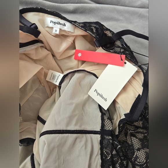 Popilush Built in Shapewear Lace Midi Dress #1238 - Picture 2 of 14